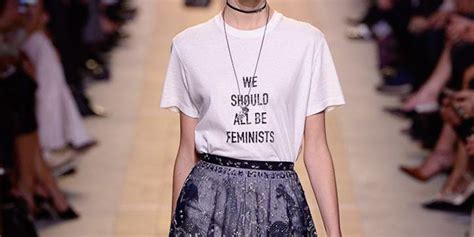 t shirt dior we should all be feminist|Dior fashion show dresses.